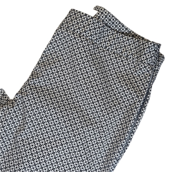 Talbots Monochrome Patterned Wide Leg Pants - Picture 2 of 9